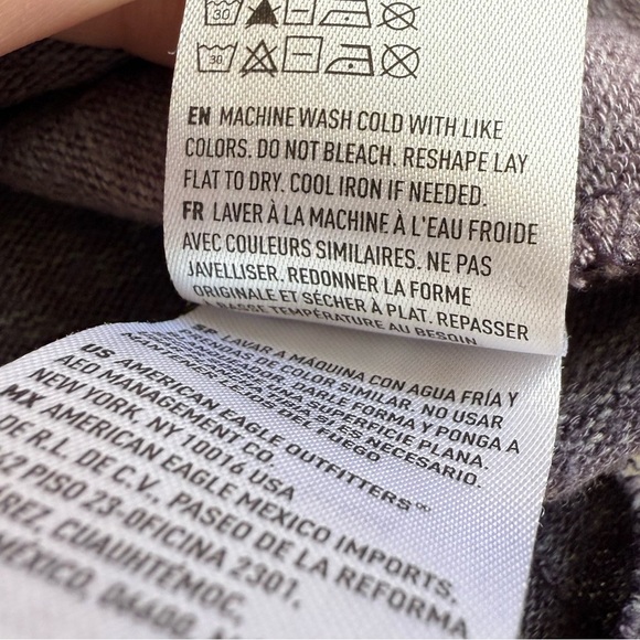 American Eagle Tie Dye Soft & Sexy Plush Grey Size XS Casual Comfy - Picture 7 of 10